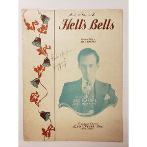 Sheet Music-"Hell's Bells"-Art Kassel-Standard Edition-1932-Vintage